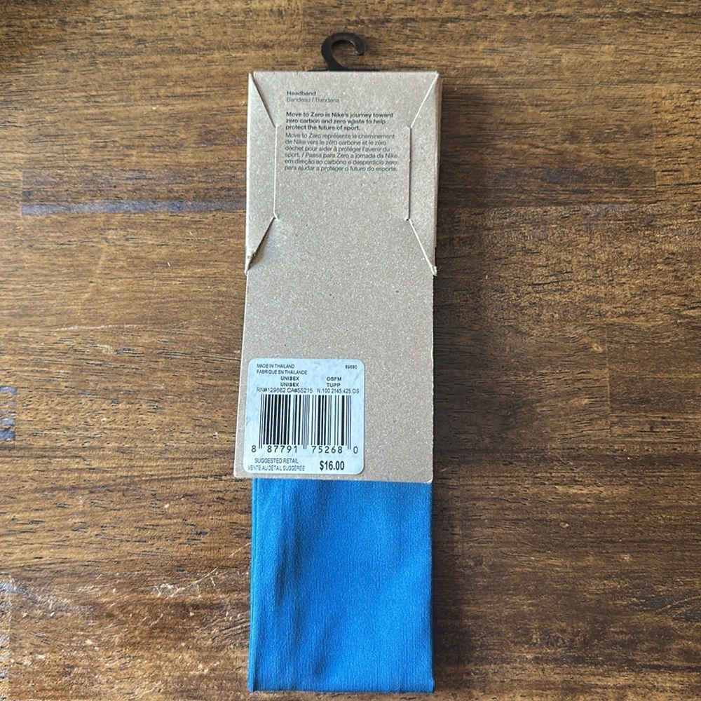 NWT Nike Women’s Fury Blue and White Headband - Picture 3 of 3